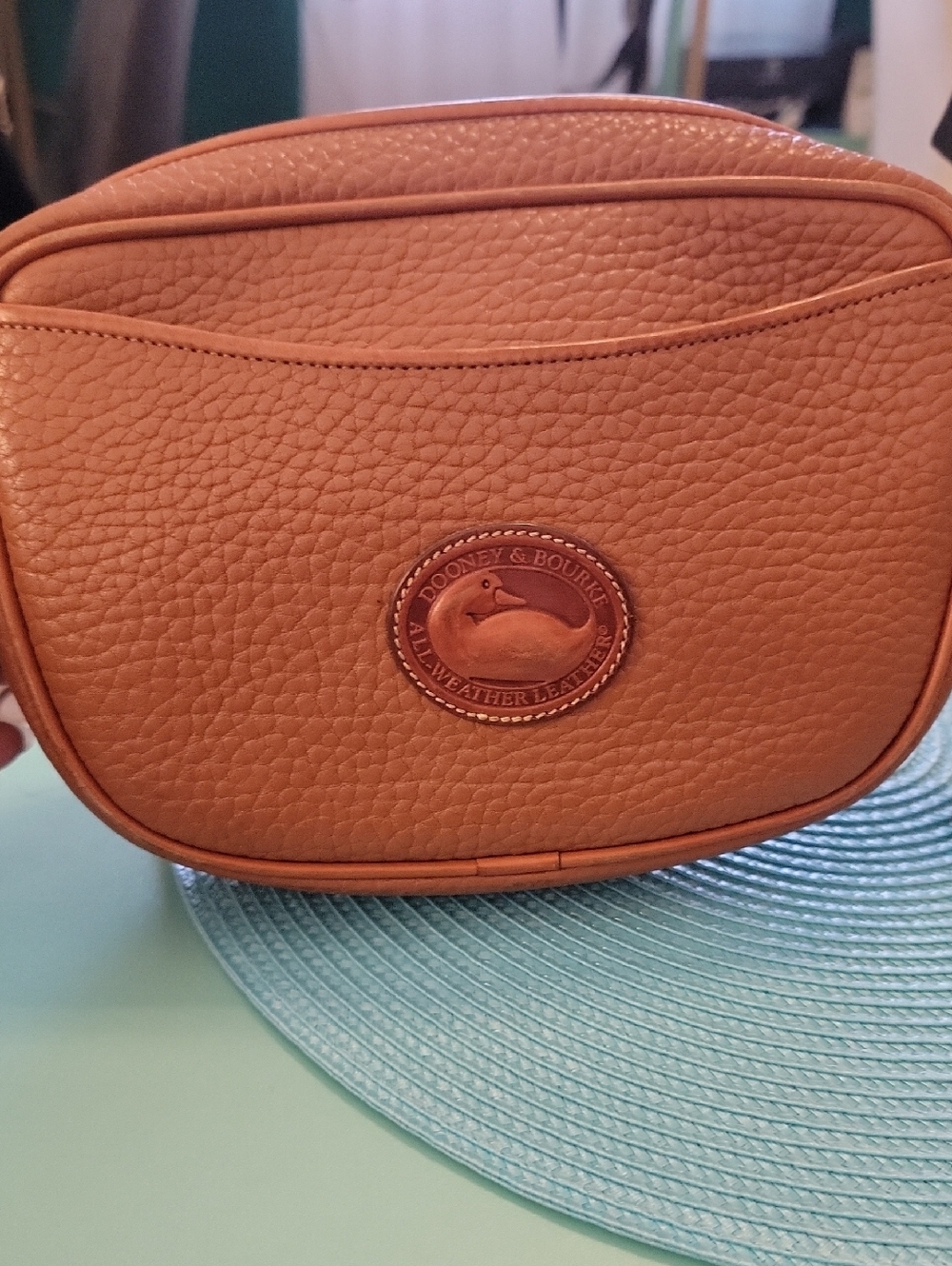 Dooney & Bourke Cognac Pebbled Leather Belt Bag